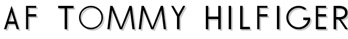 AF TOMMY HILFIGER font